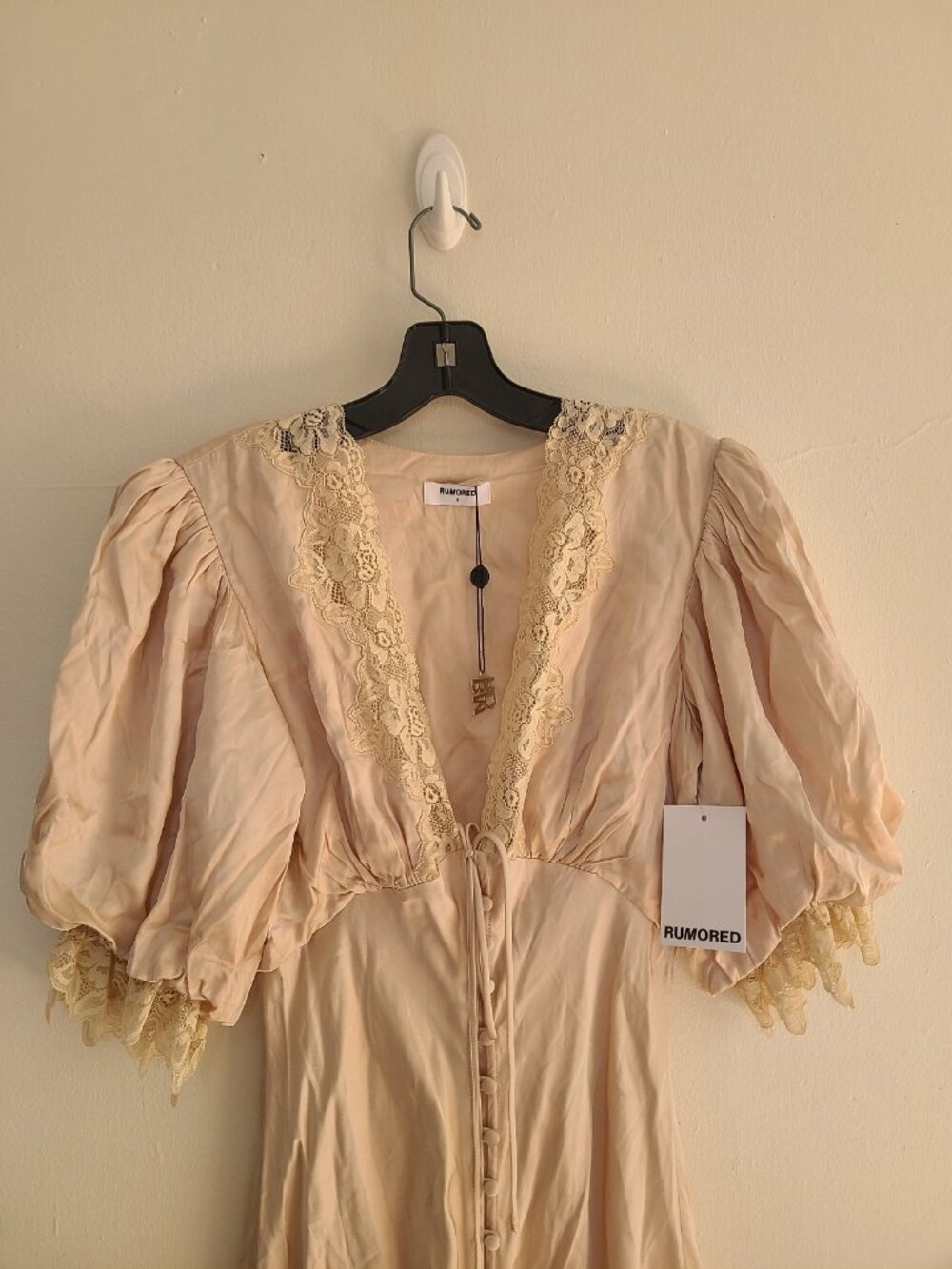 NWT Honey Duster Maxi Dress Ivory Size S - Picture 5 of 8